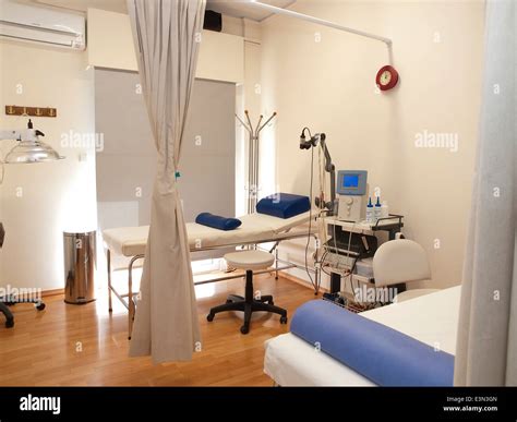 Physical therapy (physiotherapy) room with equipment Stock Photo - Alamy