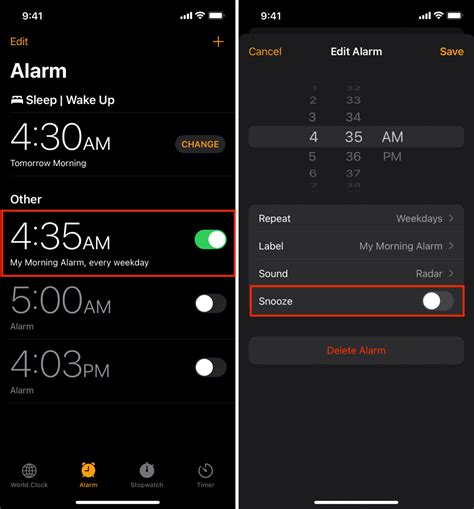 How to disable the alarm snooze button on your iPhone