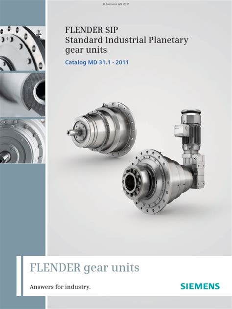 Flender Sip Catalogue en | PDF | Transmission (Mechanics) | Gear