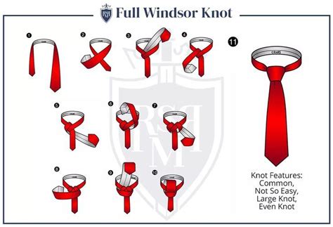 How To Tie The Full Windsor Knot | Tying The Double Windsor Necktie ...