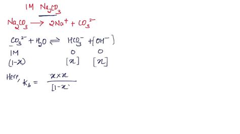 SOLVED: Find the PH of a 1M Na2CO3 solution. Please show steps! Thank ...