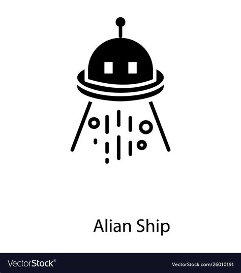 Alien spaceship Royalty Free Vector Image - VectorStock