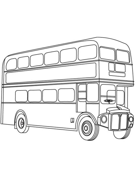 London double decker bus coloring page | Download Free London double ...