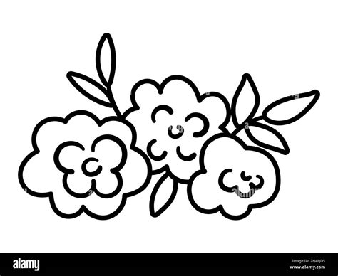 Vector black and white floral horizontal decorative element. Line ...