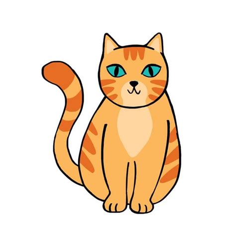 Orange Tabby Cat Drawing