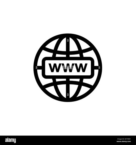 Symbol Internet. Web zeichen Vector Illustration Stock-Vektorgrafik - Alamy