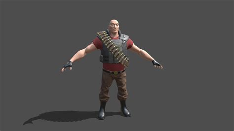 Team Fortress 2 Heavy - Download Free 3D model by AFragozo [69299c9 ...