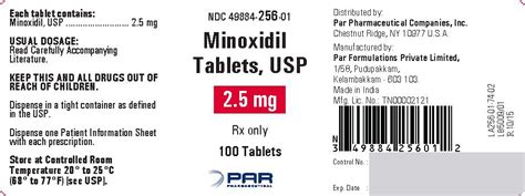 Minoxidil - FDA prescribing information, side effects and uses