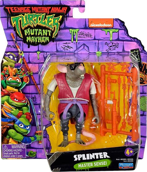 Teenage Mutant Ninja Turtles: Mutant Mayhem 4” Splinter Basic Action ...