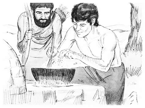 jacob and esau birthright coloring page - Clip Art Library