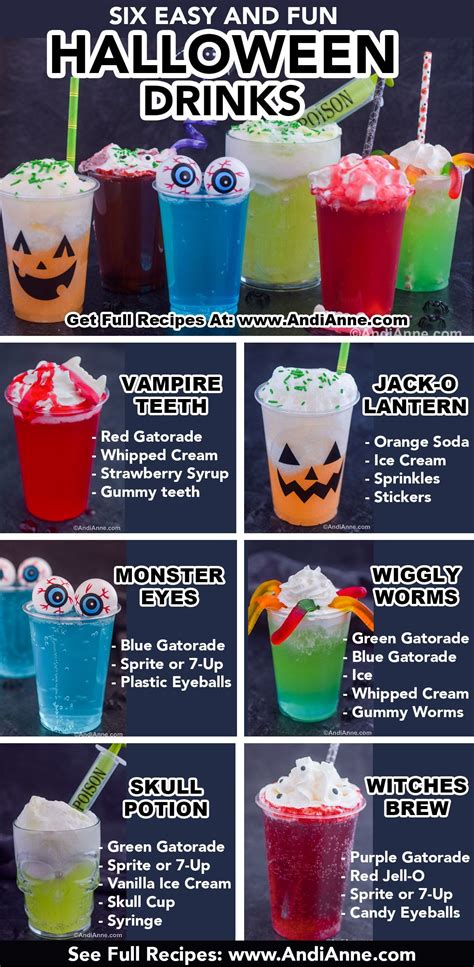 6 Easy Halloween Party Drinks: Great for kids. | Fun halloween drinks ...