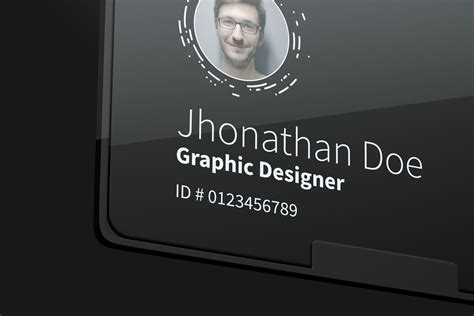 Horizontal id card mockup 02 – Original Mockups