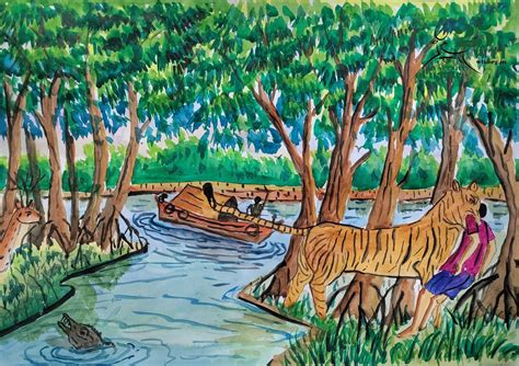 A painting from the Sundarbans - Wildlife Trust of India