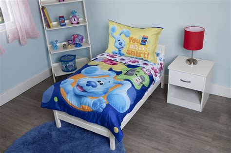 Buy Blues Clues & You Sure are Smart! 4 Piece Toddler Bedding Set ...