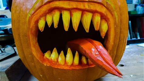 Scary Face Pumpkin Carving Patterns