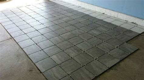 A Porcelain Tile Garage Floor Installation and Review | All Garage Floors