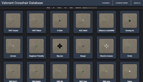 Valorant Crosshair Database - Valorant Village