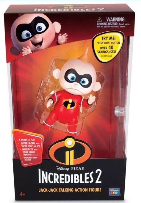 Disney Incredibles 2 Jack-Jack Talking Action Figure Interactive Doll ...