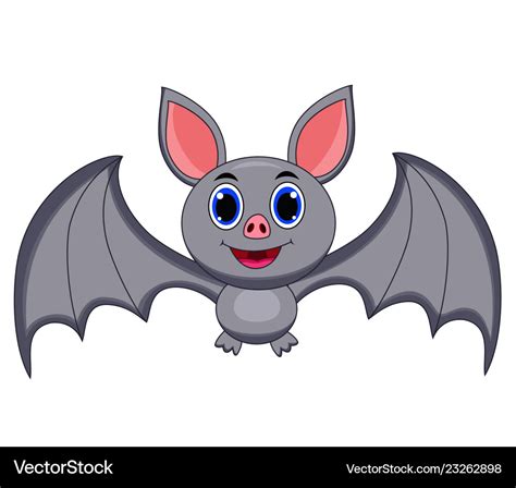 Cute Baby Bat Cartoon