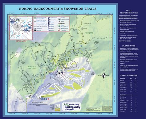 Trail Maps - Alpine & Nordic Terrain - Bolton Valley, Vermont