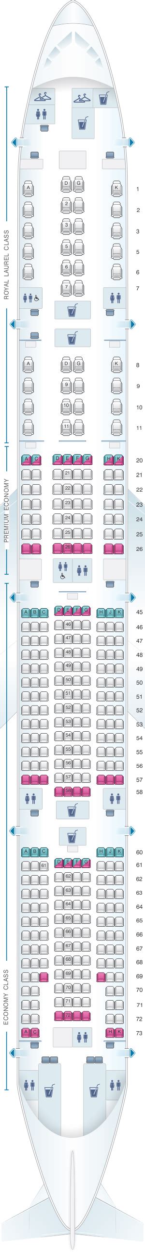 Seat Map EVA Air Boeing B777 300ER 353PAX | Eva air, Korean air, Boeing