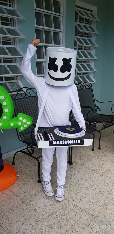 Marshmello diy costume kids | Halloween costumes for kids, Halloween ...