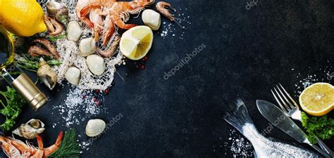 Fresh seafood — Stock Photo © klenova #58690453