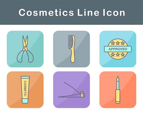 Cosmetics Vector Icon Set 20647044 Vector Art at Vecteezy