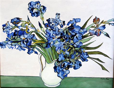 Van Gogh blue iris | Flores van gogh, Van gogh pinturas, Ideias para ...