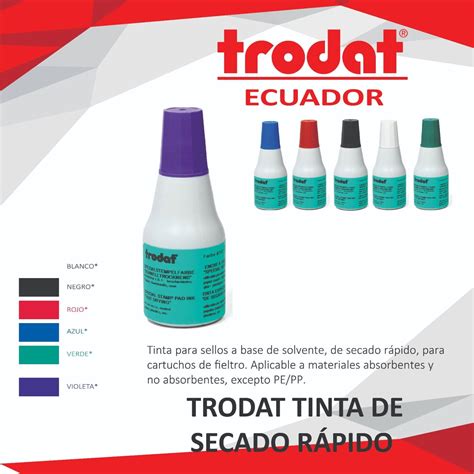 Tinta para Plástico 25ml - Trodat