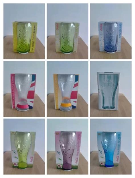 MCDONALDS COCA COLA Glasses - Various Styles from 2000's - Glass ...