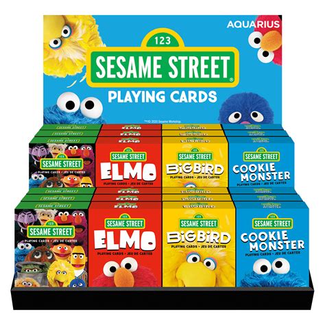 Sesame Street - 24 Playing Card Pack Counter Display | William ...