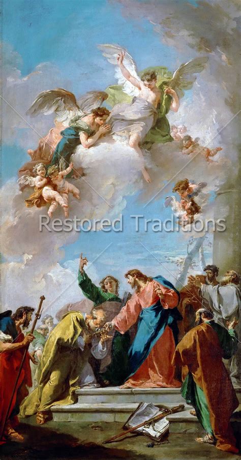 Christ Handing Keys to St. Peter by Pittoni | Royalty-Free Image File