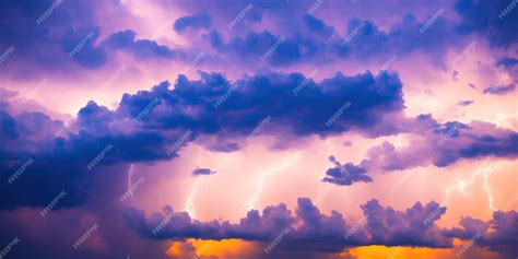 Premium Photo | Thunderstorm clouds