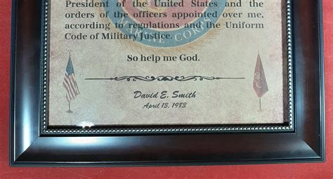 Oath of Enlistment Certificate: U.S. Marines PERSONALIZED with | Etsy