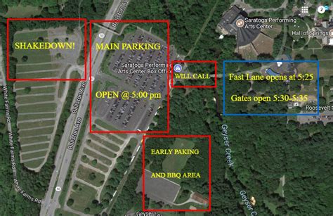 Spac Concerts 2024 Parking Map - Debera Valentine