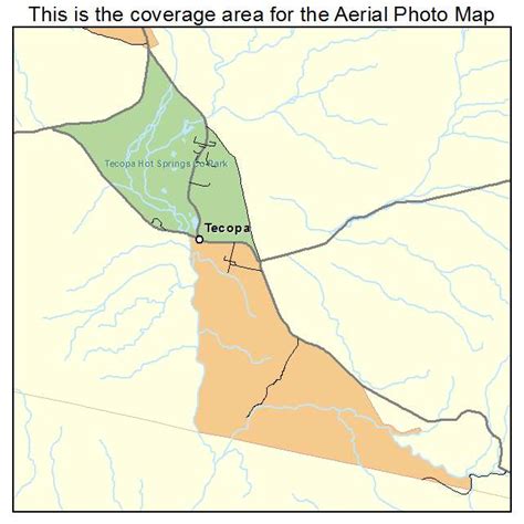 Aerial Photography Map of Tecopa, CA California