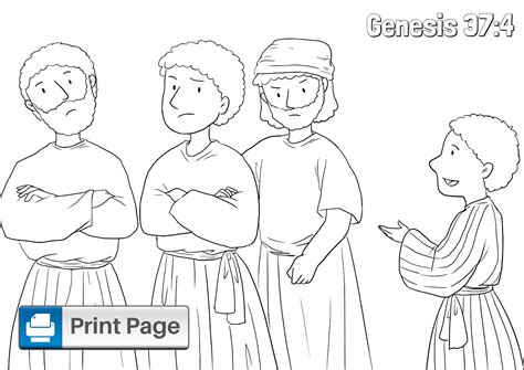 Joseph and His Brothers Coloring Pages for Kids – ConnectUS