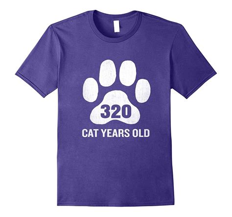 320 Cat Years Old T-Shirt Funny 80th Retired Birthday Gift | Birthday ...