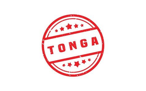 Tonga stamp rubber with grunge style on white background 20789164 ...