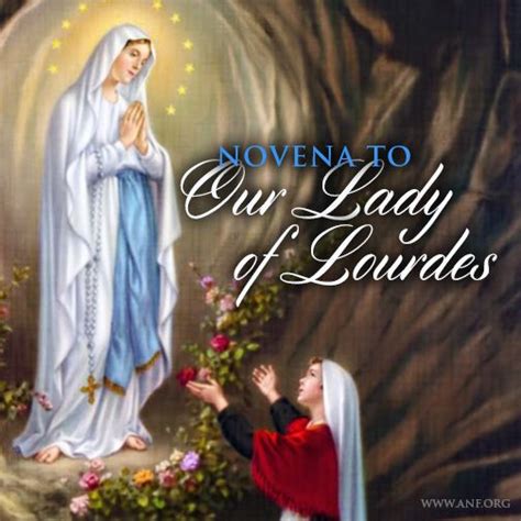 Novena to Our Lady of Lourdes | Lady of lourdes, Novena, Our lady of ...