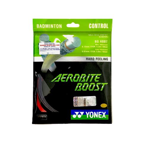 YONEX STRINGS AEROBITE BOOST GREY RED – Vsmash Sports