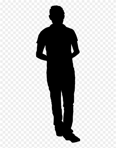 10 Man Standing Silhouette - Silhouette Person Standing Png Clipart ...