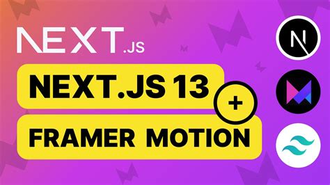 Next.js 13 with Framer-motion animation - YouTube