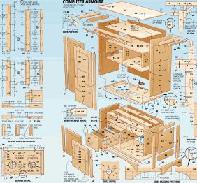 Computer Desk Plans Wood PDF Woodworking