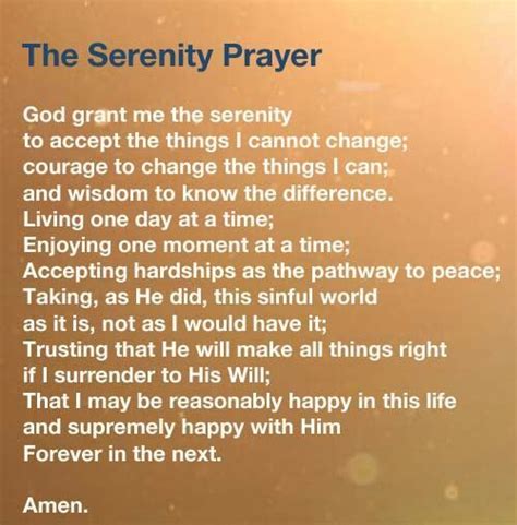 The serenity prayer. | Celebrate Recovery | Pinterest