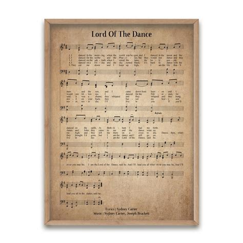 Lord of the Dance Vintage Hymn Wall Art Print Biblical Sheet - Etsy