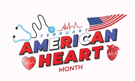 American Heart Month. background, banner, card, poster, template ...