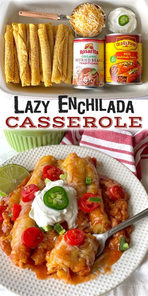 Lazy Enchiladas (Frozen Taquito Dinner Casserole)