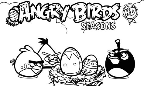 Angry Birds Seasons Hd Coloring Page - Wecoloringpage.com